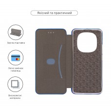 Чехол книжка ArmorStandart PU G-Case для Xiaomi Redmi Note 14 Pro 4G Blue (ARM79787)