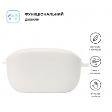 Чехол ArmorStandart TPU Silicone для кейса наушников JBL Wave Buds White (ARM79918)