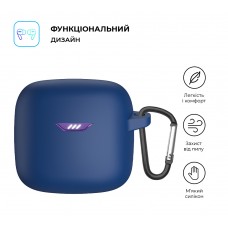 Чехол ArmorStandart TPU Silicone для кейса наушников JBL Tune FleX Dark Blue (ARM79920)