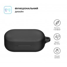 Чехол ArmorStandart TPU Silicone для кейса наушников Oppo Enco Buds2 Pro Black (ARM79935)