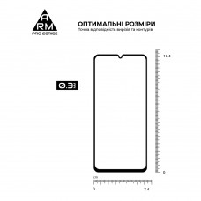 Защитное стекло ArmorStandart Pro для Samsung A06 (A065) Black (ARM80170)