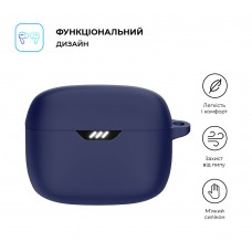 Чехол ArmorStandart TPU Silicone Case для кейса наушников JBL Tune Buds Dark Blue (ARM80452)