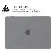 Чехол для ноутбука PC ArmorStandart Air Shell для MacBook Air 13.6 M3/M2 (A3113/A2681) Grey (ARM80463)