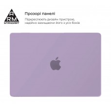 Чехол для ноутбука PC ArmorStandart Air Shell для MacBook Air 13.6 M3/M2 (A3113/A2681) Purple (ARM80464)