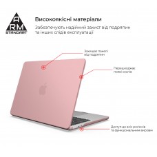 Чехол для ноутбука PC ArmorStandart Matte Shell для MacBook Air 13.6 M3/M2 (A3113/A2681) Pink (ARM80471)