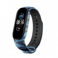 Ремешок TPU ArmorStandart для Xiaomi Mi Band 7/6/5 New Style Khaki Blue (ARM80989)