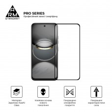 Защитное стекло ArmorStandart Pro для Tecno Spark 30C 4G (kl5) Black (ARM81169)