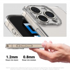 Чехол накладка TPU ArmorStandart Air для Tecno Spark 30C 4G (kl5) Camera cover Clear (ARM81190)