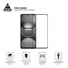 Защитное стекло ArmorStandart Pro для Tecno Spark 30 4G (KL6) Black (ARM81384)