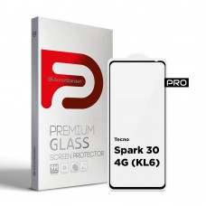 Защитное стекло ArmorStandart Pro для Tecno Spark 30 4G (KL6) Black (ARM81384)