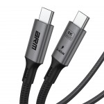 Кабель ArmorStandart USB 4.0 Type-C-Type-C PD 240W 48V 5A 8K 60hz 40Gbps E-Marker 1m Black (ARM81921)