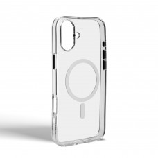 Чехол накладка TPU Harder Nude MagCase для Apple iPhone 16 Plus Clear (ARM82433)