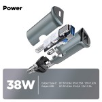 Автомобильное зарядное устройство ArmorStandart 1USB 1Type-C PD 20W 2.4A QC 3.0 Grey + кабель Type-C-Type-C (ARM82461)
