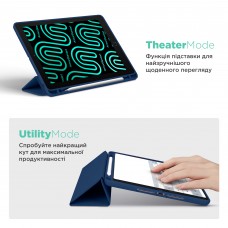 Чехол книжка ArmorStandart PU Smart Fold Pen для Apple iPad mini 2024 / mini 6 Dark Blue (ARM82827)