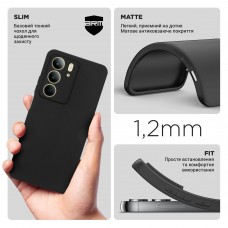 Чехол накладка TPU Armorstandart Matte Slim Fit для Realme C75 4G Camera cover Black (ARM82898)