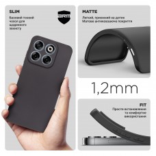 Чехол накладка TPU Armorstandart Matte Slim Fit для ZTE Blade V70 4G Camera cover Black (ARM82994)