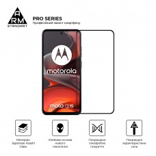 Защитное стекло ArmorStandart Pro для Motorola G15 / G15 Power Black (ARM83037)