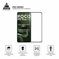 Защитное стекло ArmorStandart Pro для Xiaomi Poco M7 Pro 5G Black (ARM83140)