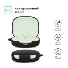 Чехол ArmorStandart TPU Hang для кейса наушников Xiaomi Redmi Buds 6 Black (ARM83390)