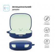 Чехол ArmorStandart TPU Hang для кейса наушников Xiaomi Redmi Buds 6 Dark Blue (ARM83391)