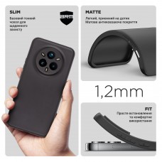 Чехол накладка TPU Armorstandart Matte Slim Fit для Realme 14 Pro+ 5G Camera cover Black (ARM83652)
