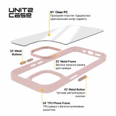 Чехол накладка ArmorStandart PC UNIT2 для Apple iPhone 16e Pale Pink (ARM83853)