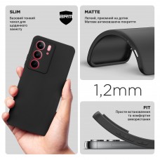 Чехол накладка TPU Armorstandart Matte Slim Fit для Realme C75x 4G Camera cover Black (ARM83894)