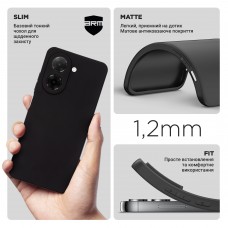 Чехол накладка TPU Armorstandart Matte Slim Fit для Xiaomi Poco C71 4G Camera cover Black (ARM84710)