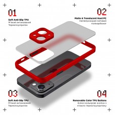 Чехол накладка ArmorStandart PC Frosted Matte для Xiaomi Redmi Note 14S 4G Red (ARM85111)