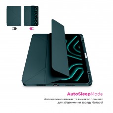 Чехол книжка TPU ArmorStandart Y-Type PEN для Samsung Tab S9 / S9 FE / S10 FE Pine Green (ARM85521)