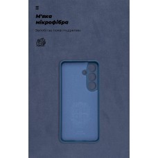 Чехол накладка ArmorStandart TPU Icon для Samsung S24 Camera cover Dark Blue (ARM85666)