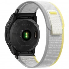Ремешок Nylon ArmorStandart Trail для Garmin 22 mm Beige/Yellow (ARM85695)