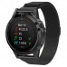 Ремешок Metal ArmorStandart Milanese Magnetic для Garmin 22 mm Black (ARM85718)