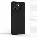 Чехол накладка TPU Armorstandart Matte Slim Fit для Motorola Edge 60 5G Camera cover Black (ARM85835)