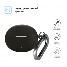 Чехол ArmorStandart TPU Hang для кейса наушников Oppo Enco Free4 Black (ARM86146)