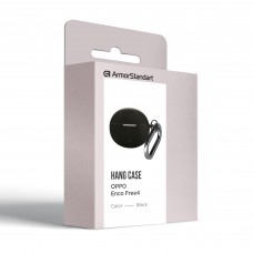 Чехол ArmorStandart TPU Hang для кейса наушников Oppo Enco Free4 Black (ARM86146)