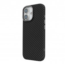 Чехол накладка ArmorStandart PC LikeCarbon2 MagCase для Apple iPhone 17 Carbon Black (ARM86257)