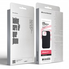 Чехол накладка ArmorStandart PC LikeCarbon2 MagCase для Apple iPhone 17 Carbon Black (ARM86257)