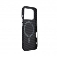 Чехол накладка ArmorStandart PC LikeCarbon2 MagCase для Apple iPhone 17 Pro Carbon Black (ARM86258)