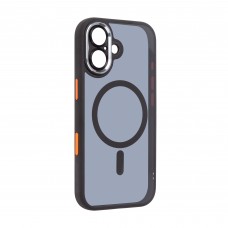 Чехол накладка ArmorStandart TPU Unit MagCase SE для Apple iPhone 17 Black Orange (ARM86314)