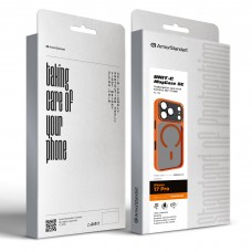 Чехол накладка ArmorStandart TPU Unit-C MagCase SE для Apple iPhone 17 Pro Orange Black (ARM86317)
