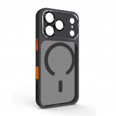 Чехол накладка ArmorStandart TPU Unit-C MagCase SE для Apple iPhone 17 Pro Black Orange (ARM86318)