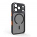 Чехол накладка ArmorStandart TPU Unit-C MagCase SE для Apple iPhone 17 Pro Black Orange (ARM86318)