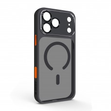 Чехол накладка ArmorStandart TPU Unit-C MagCase SE для Apple iPhone 17 Pro Max Black Orange (ARM86322)