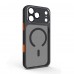 Чехол накладка ArmorStandart TPU Unit-C MagCase SE для Apple iPhone 17 Pro Max Black Orange (ARM86322)
