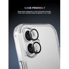 Защитное стекло для камеры ArmorStandart Supreme BI для iPhone 17 Black (ARM86442)