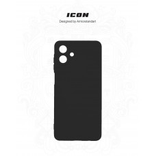 Чехол накладка ArmorStandart TPU ICON для Samsung A07 4G Camera cover Black (ARM86539)