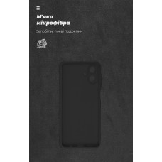 Чехол накладка ArmorStandart TPU ICON для Samsung A07 4G Camera cover Black (ARM86539)