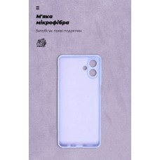Чехол накладка ArmorStandart TPU ICON для Samsung A07 4G Camera cover Lavender (ARM86774)
