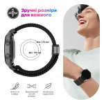 Ремешок Nylon ArmorStandart Braided Solo Loop для Samsung Watch 7 / FE / 6 / 6 Classic / 5 / 5 Pro / 4 / 4 Classic Black (ARM86837)